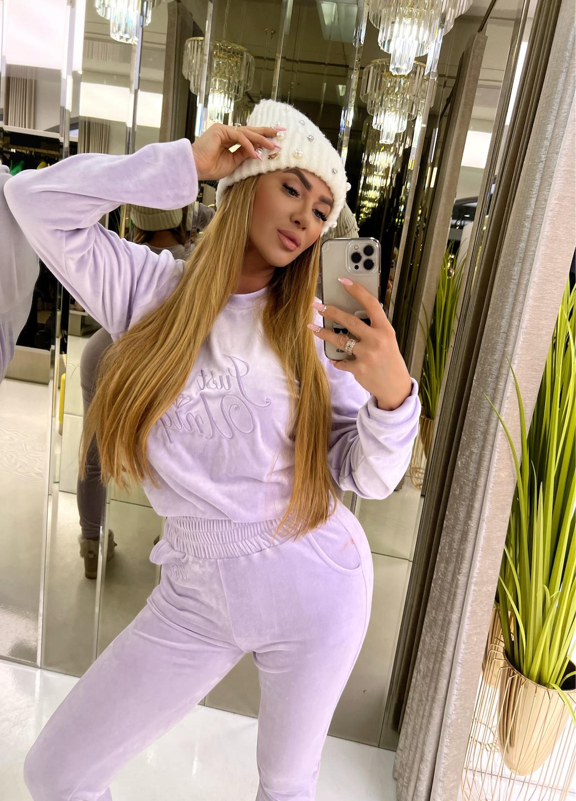 violet tracksuit